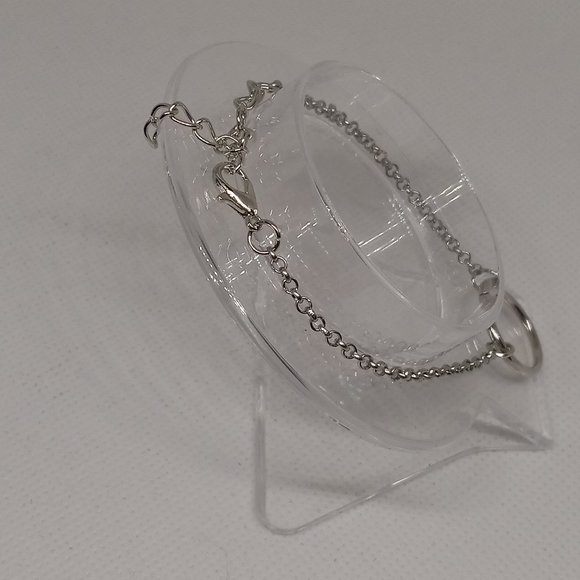 Stainless Steel Bracelet with Open Ring Pendant Jewelry #5 - Picture 6 of 8